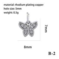Elegant Simple Style Bee Dragonfly Butterfly Copper Plating Inlay Zircon 18k Gold Plated Charms main image 2