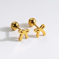 1 Pair Commute Rabbit Heart Shape Crown 304 Stainless Steel 18K Gold Plated Ear Studs sku image 19