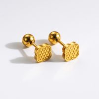 1 Pair Commute Rabbit Heart Shape Crown 304 Stainless Steel 18K Gold Plated Ear Studs sku image 24