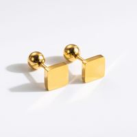 1 Pair Commute Rabbit Heart Shape Crown 304 Stainless Steel 18K Gold Plated Ear Studs sku image 28