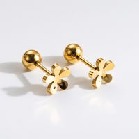 1 Pair Commute Rabbit Heart Shape Crown 304 Stainless Steel 18K Gold Plated Ear Studs sku image 30