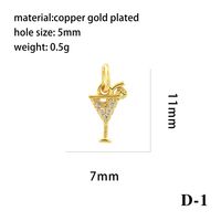 Luxurious Simple Style Cross Star Moon Copper Plating Inlay Zircon 18k Gold Plated Charms Jewelry Accessories main image 4