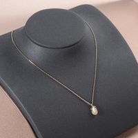 Ig Style Simple Style Oval Copper Pendant Necklace In Bulk main image 5