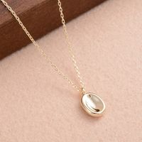 Ig Style Simple Style Oval Copper Pendant Necklace In Bulk main image 1