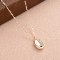 Ig Style Simple Style Oval Copper Pendant Necklace In Bulk main image 6