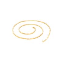 Simple Style Classic Style Round Copper Gold Plated Silver Plated Zircon Necklace In Bulk sku image 3