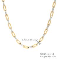 Simple Style Round Stainless Steel Imitation Pearl Polishing Plating Gold Plated Necklace sku image 2