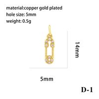 Ig Style Simple Style Angel Dolphin Crown Copper Plating Inlay Zircon 18k Gold Plated Charms main image 5