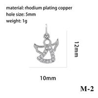 Ig Style Simple Style Angel Dolphin Crown Copper Plating Inlay Zircon 18k Gold Plated Charms sku image 22