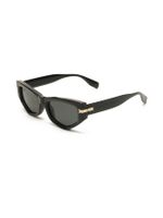 Vintage Style Commute Solid Color Pc Uv400 Polygon Cat Eye Inlaid Gold Full Frame Women's Sunglasses main image 4