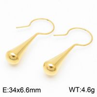 1 Pair Modern Style Water Droplets Plating Stainless Steel 18K Gold Plated Ear Studs sku image 25