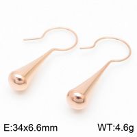 1 Pair Modern Style Water Droplets Plating Stainless Steel 18K Gold Plated Ear Studs sku image 33