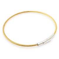 Simple Style Solid Color Stainless Steel 18k Gold Plated Bangle sku image 6