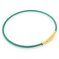Simple Style Solid Color Stainless Steel 18k Gold Plated Bangle sku image 10