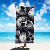 Skull Polyester Vacation Beach Towels main image 5