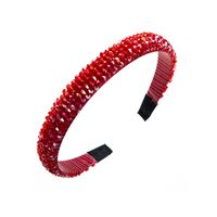 Mujeres Casual Lindo Bloque De Color Cristal Artificial Banda Para El Cabello sku image 3