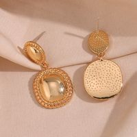 1 Pair Basic Vintage Style Classic Style Solid Color Plating Stainless Steel 18k Gold Plated Drop Earrings main image 3