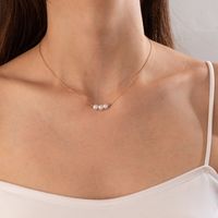 Korean Style Pearl Necklace Women's Single Layer Necklace sku image 3