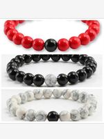 Cute Color Block Synthetic Resin Mixed Materials Turquoise Glass Bead Unisex Bracelets main image 1