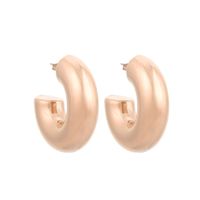 1 Pair Modern Style Simple Style Solid Color Plating Stainless Steel 18K Gold Plated Earrings main image 4