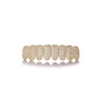 Novelty Solid Color Copper Inlay Zircon Tooth Socket sku image 1
