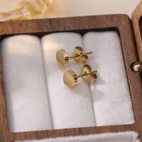 3 Pairs Cute Sweet Flower Asymmetrical Plating Stainless Steel 18k Gold Plated Earrings main image 10