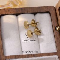 3 Pairs Cute Sweet Flower Asymmetrical Plating Stainless Steel 18k Gold Plated Earrings main image 8