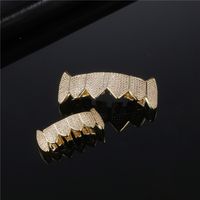 Hip-hop Retro Solid Color Copper Inlay Zircon Jewelry Accessories main image 7