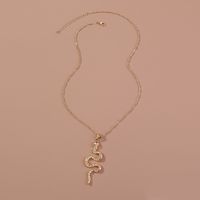 Hip-hop Retro Solid Color Snake Stainless Steel Polishing Necklace main image 3