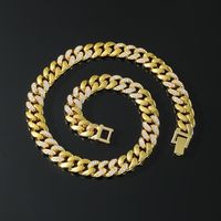 Hip-hop Solid Color Alloy Chain Men's Necklace main image 2