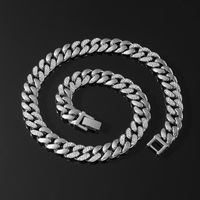 Hip-hop Solid Color Alloy Chain Men's Necklace main image 1