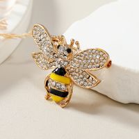 Simple Style Classic Style Bee Alloy Inlay Artificial Diamond Women's Brooches sku image 1