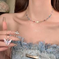 Fashion Star Titanium Steel Plating Opal Necklace 1 Piece sku image 23