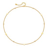 Einfacher Stil Einfarbig Kupfer Überzug Kette Vergoldet Halskette sku image 1