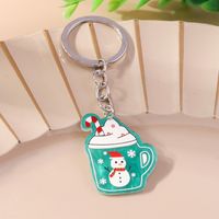 Cute Christmas Tree Snowman Elk Zinc Alloy Christmas Bag Pendant Keychain main image 2