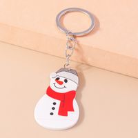 Cute Christmas Tree Snowman Elk Zinc Alloy Christmas Bag Pendant Keychain main image 3