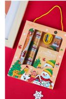 New Christmas Student Stationery Gift Box Set Children's Christmas Small Gifts Present Prize Portable Six-piece Set sku image 2