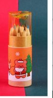 Christmas Small Gifts Present Student Prize 12 Colors Primary School Student Painting Color Pencil 12 Barrels sku image 3