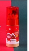 Christmas Small Gifts Present Student Prize 12 Colors Primary School Student Painting Color Pencil 12 Barrels sku image 4
