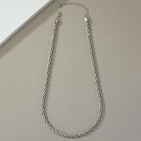 Hip-hop Retro Cool Style Solid Color Alloy Plating Unisex Necklace main image 4