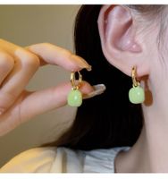 1 Pair Fairy Style Sweet Square Enamel Alloy Drop Earrings main image 1