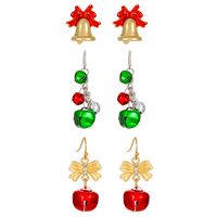 1 Set Fashion Christmas Tree Santa Claus Enamel Alloy Ear Studs sku image 3