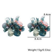 1 Pair Vacation Sweet Colorful Flower Cloth Ear Studs main image 3