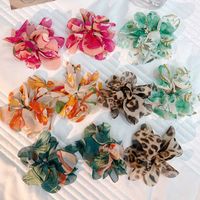 1 Pair Vacation Sweet Colorful Flower Cloth Ear Studs main image 5