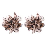 1 Pair Vacation Sweet Colorful Flower Cloth Ear Studs sku image 2