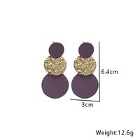 1 Pair Retro Round Pleated Alloy Drop Earrings main image 6