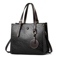 Women's Large Summer Pu Leather Classic Style Tote Bag sku image 5
