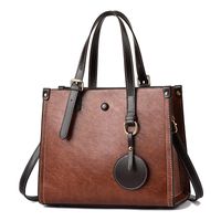 Women's Large Summer Pu Leather Classic Style Tote Bag sku image 6