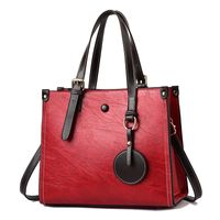 Women's Large Summer Pu Leather Classic Style Tote Bag sku image 3