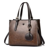 Women's Large Summer Pu Leather Classic Style Tote Bag sku image 2